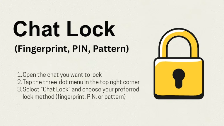 Chat Lock (Fingerprint, PIN, Pattern)