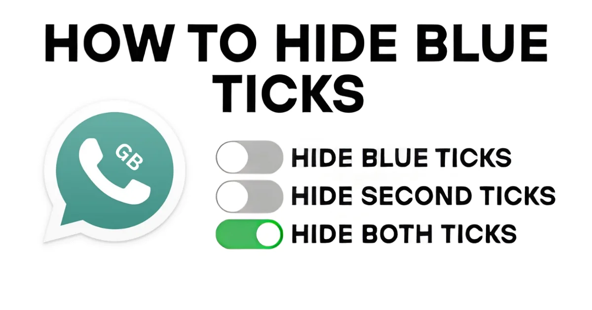 How to hide blue ticks in GB WhatsApp